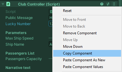 Exemple de « Copy Component »